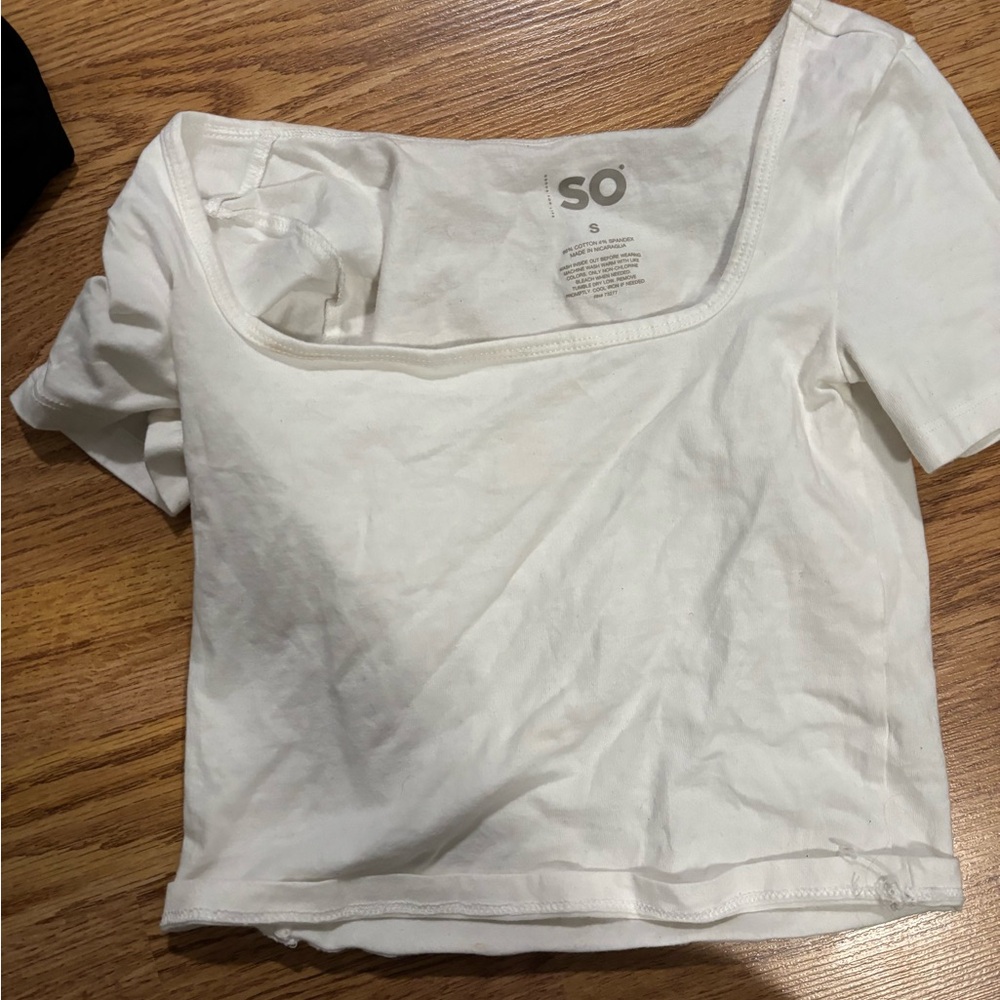 SO Women's Cream Crop Top